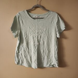 Old Navy Light Green Graphic Tee